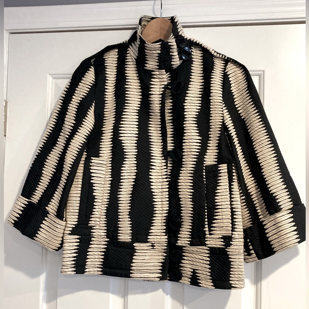 L.A.M.B Juliet Zebra Print Blazer 2
